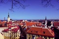 Tallinn, the capital of Estonia. Panoramic view of the medieval city and its red roofs, Tallinn, Estonia Royalty Free Stock Photo